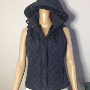 T A coalition quilted puffer hoodie
